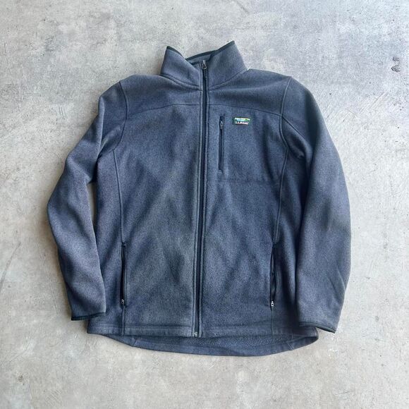 ll bean zip up sweater Mens size L tall y2k outdoors camping - Picture 1 of 3